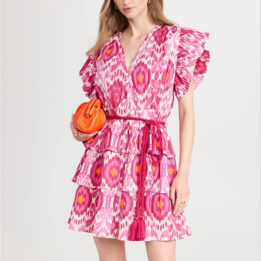 Ro's Garden Pink Ikat Hunan Dress 💕